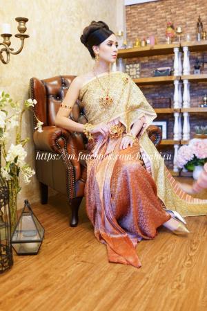 ชุดไทยเจ้าสาว ชุดไทยจักรพรรดิ์ เช่าที่แบมบี้ เวดดิ้ง ห้วยขวาง